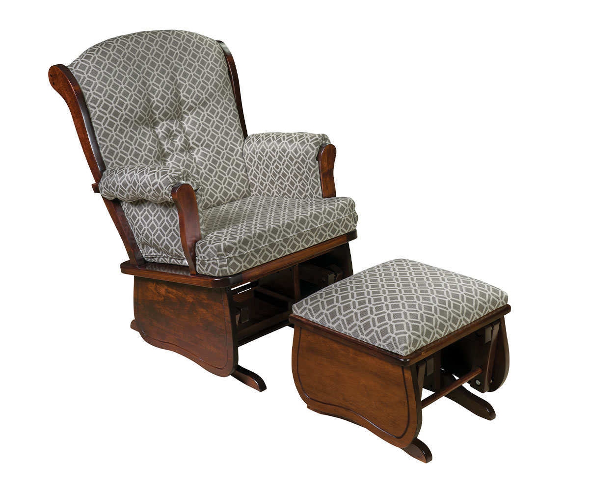 Swan Back Glider Hardwood Creations