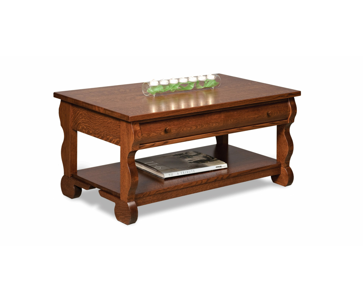 Old Classic Sleigh Coffee Table Hardwood Creations