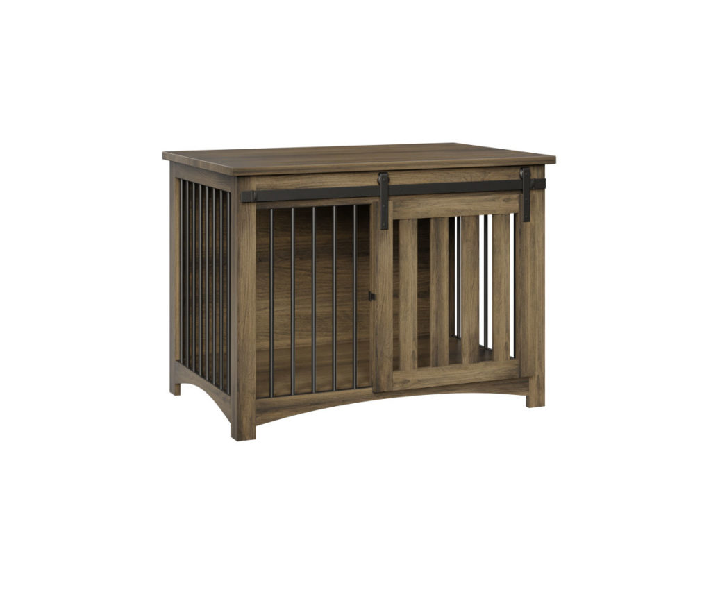 Medium Barn Door Dog Crate Hardwood Creations