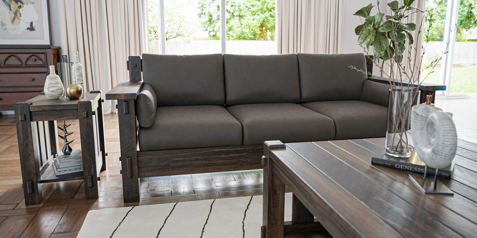 Image showcasing Amish-Made Living Room Furniture | Hardwood Creations