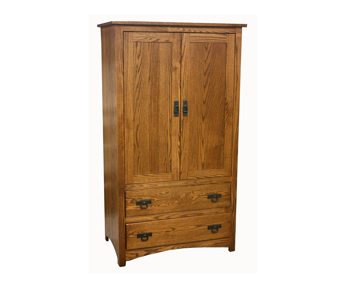 Shaker 2 Drawer Armoire Hardwood Creations