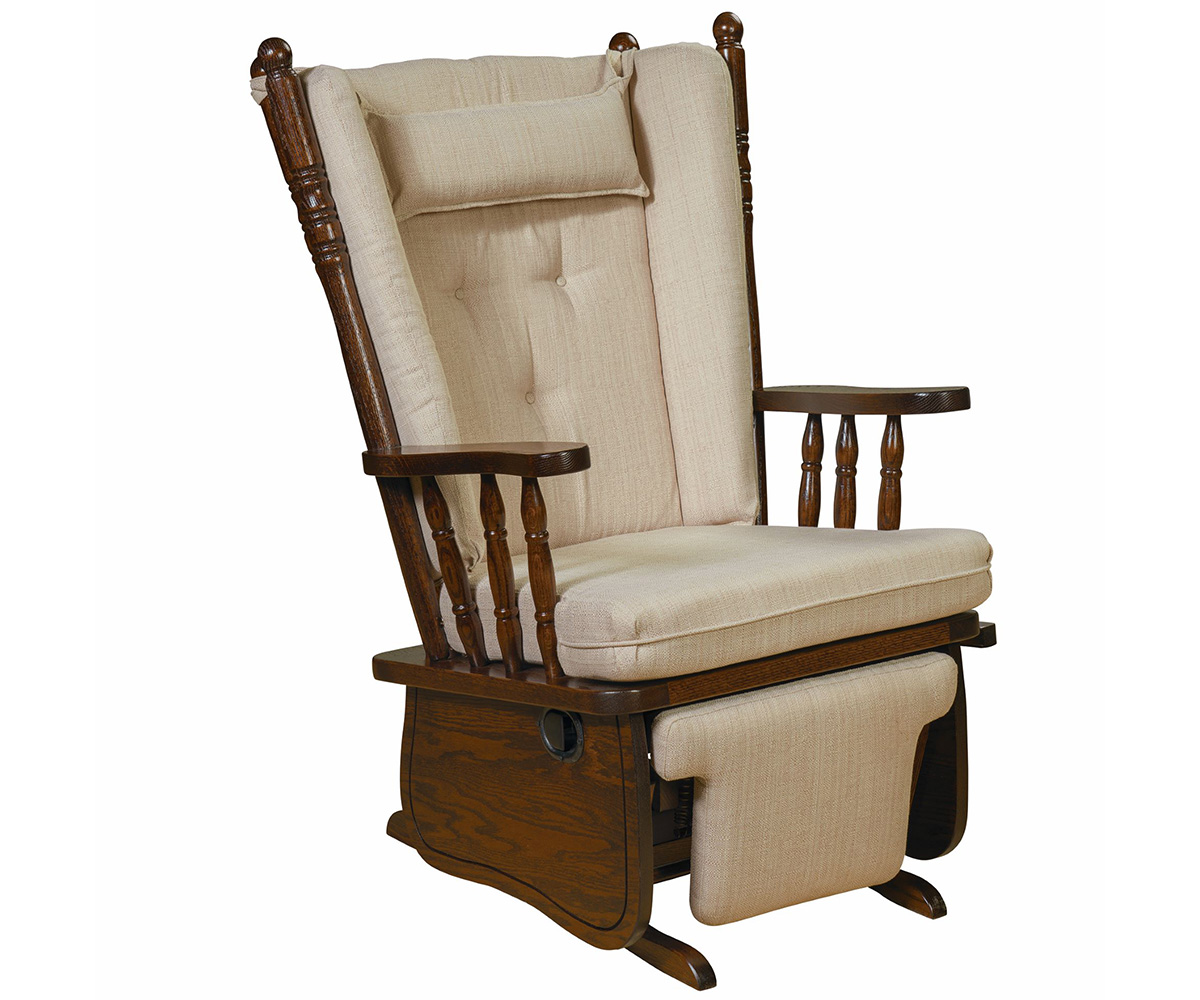 4 Post High Back Regular Glider Hardwood Creations