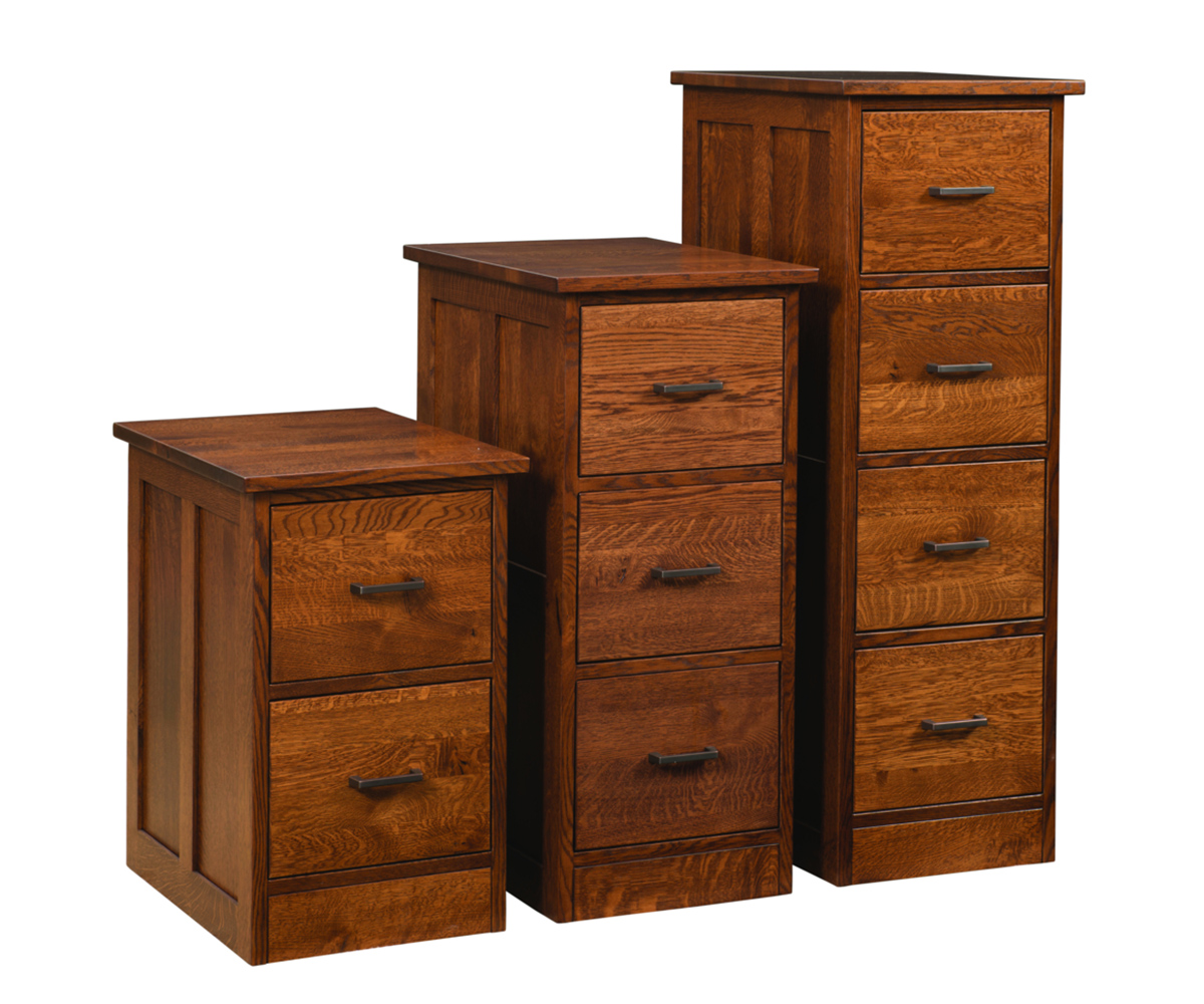 Mission 4 Drawer Vertical File Cabinet - Image 2