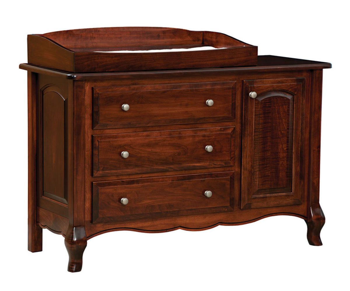 French Country 3 Drawer Dresser With Door