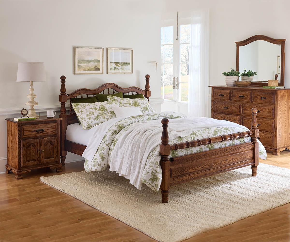 Heritage 3 Drawer Open Nightstand - Image 6