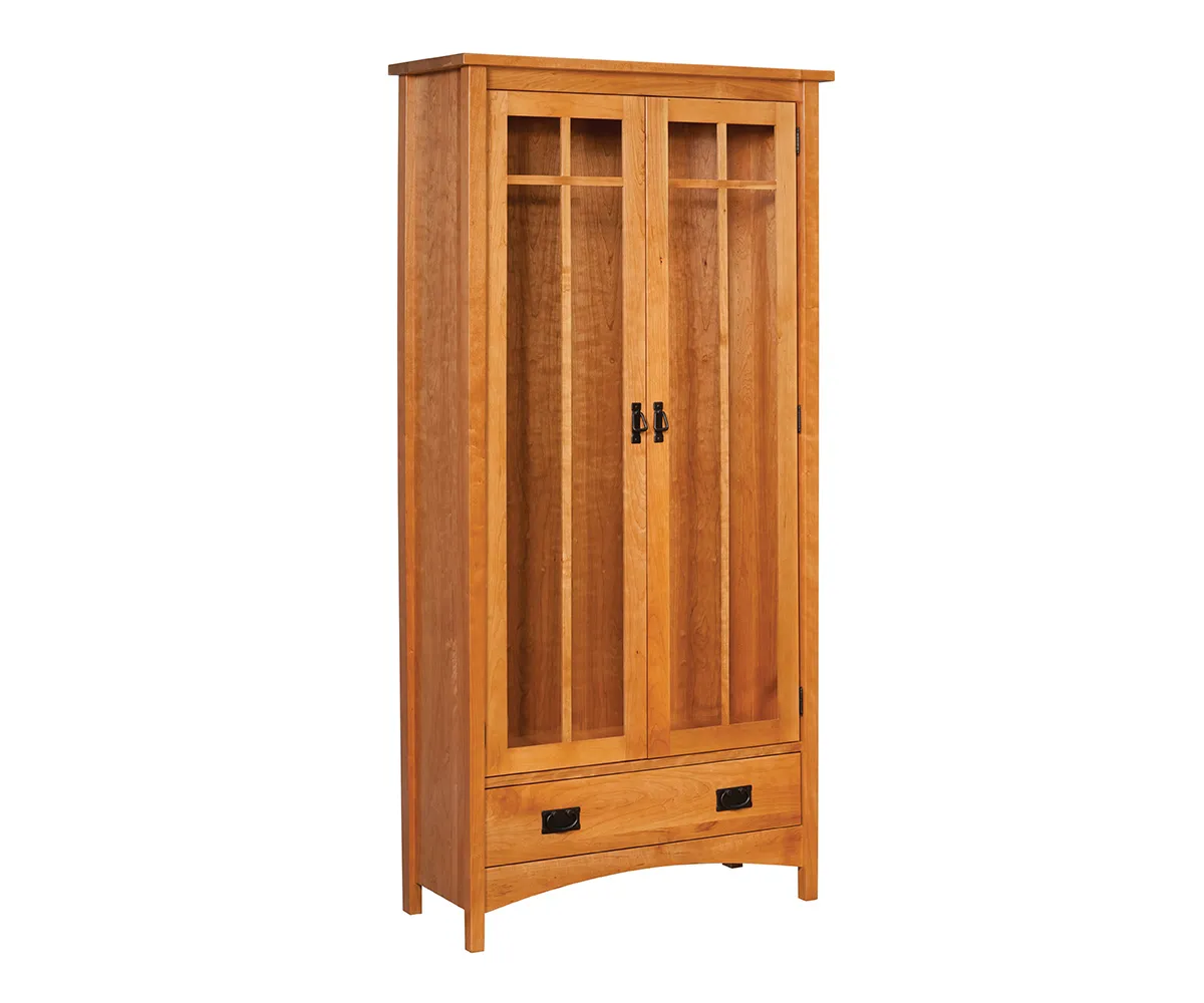 Arts & Crafts 1 Drawer Bookcase - Image 2