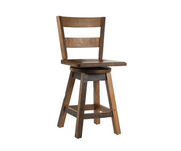 Reclaimed Raya Swivel Barstool